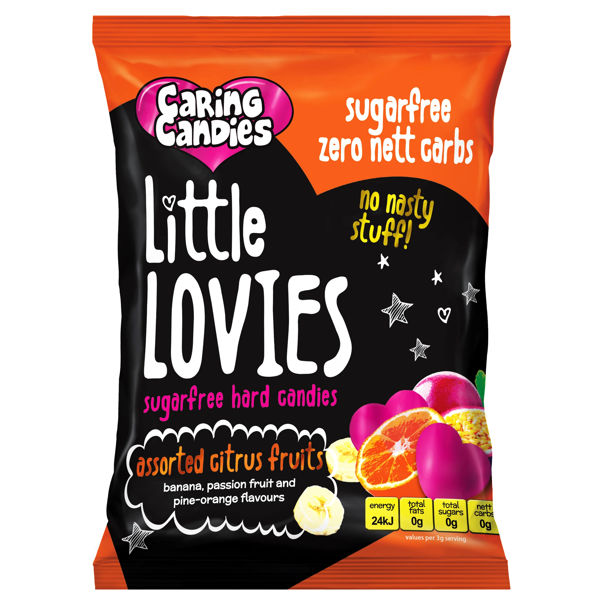 100g Sugar free ASSORTED CITRUS Little Lovies Sweets