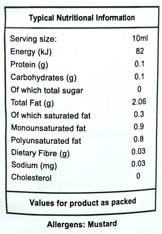 Sugar Free - Mustard Sauce 500ml - Image 2