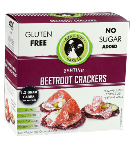 Beetroot Crackers - Gluten Free